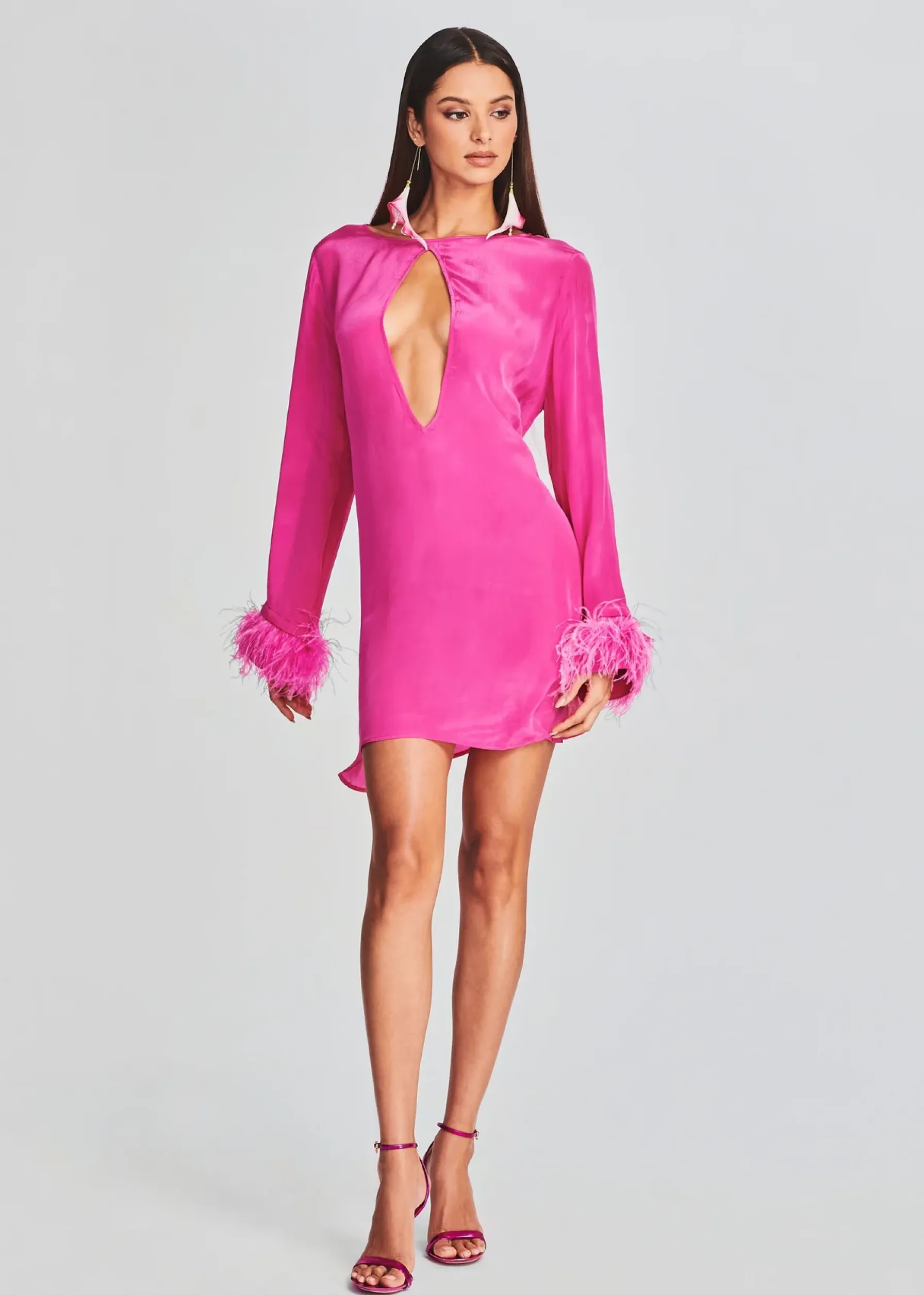 Retrofete Eve Mini Dress Hot Pink Shop