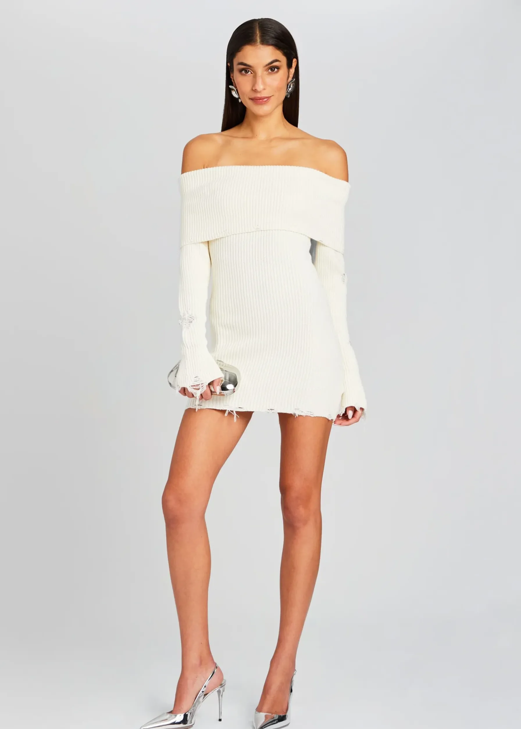 Retrofete Everleigh Dress Winter White Discount