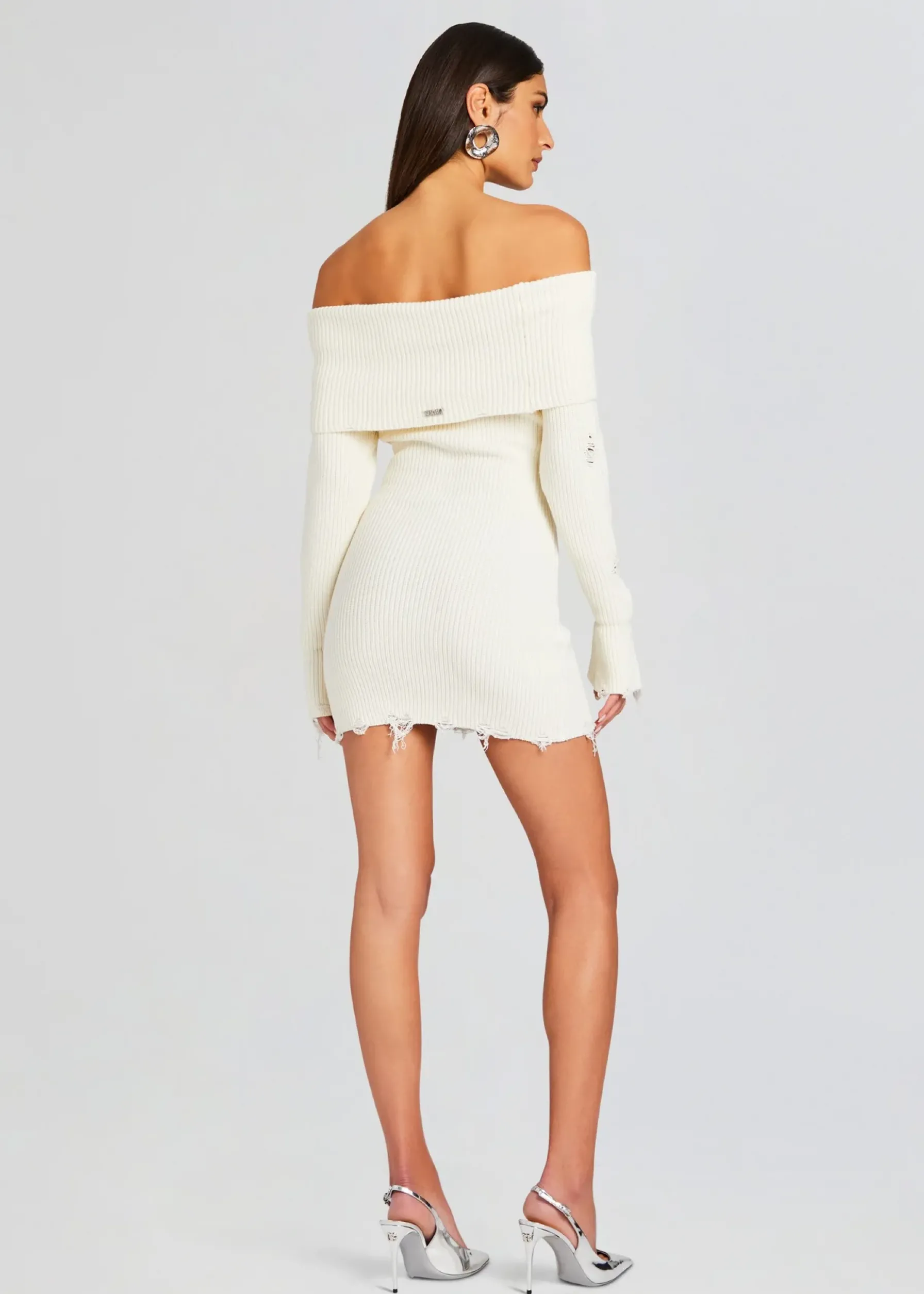 Retrofete Everleigh Dress Winter White Discount