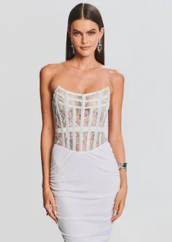 Retrofete Fae Embellished Dress White Store