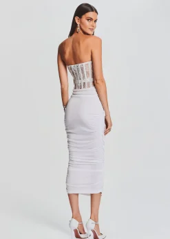 Retrofete Fae Embellished Dress White Best Sale