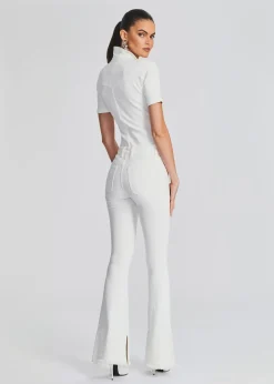 Retrofete Fallon Jumpsuit White Flash Sale