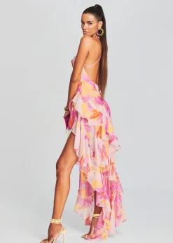 Retrofete Fatima Silk Dress Botanical Floral Online