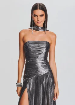 Retrofete Faye Dress Gunmetal Cheap