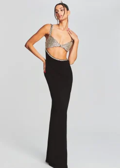 Retrofete Fernanda Dress Black/Silver Outlet