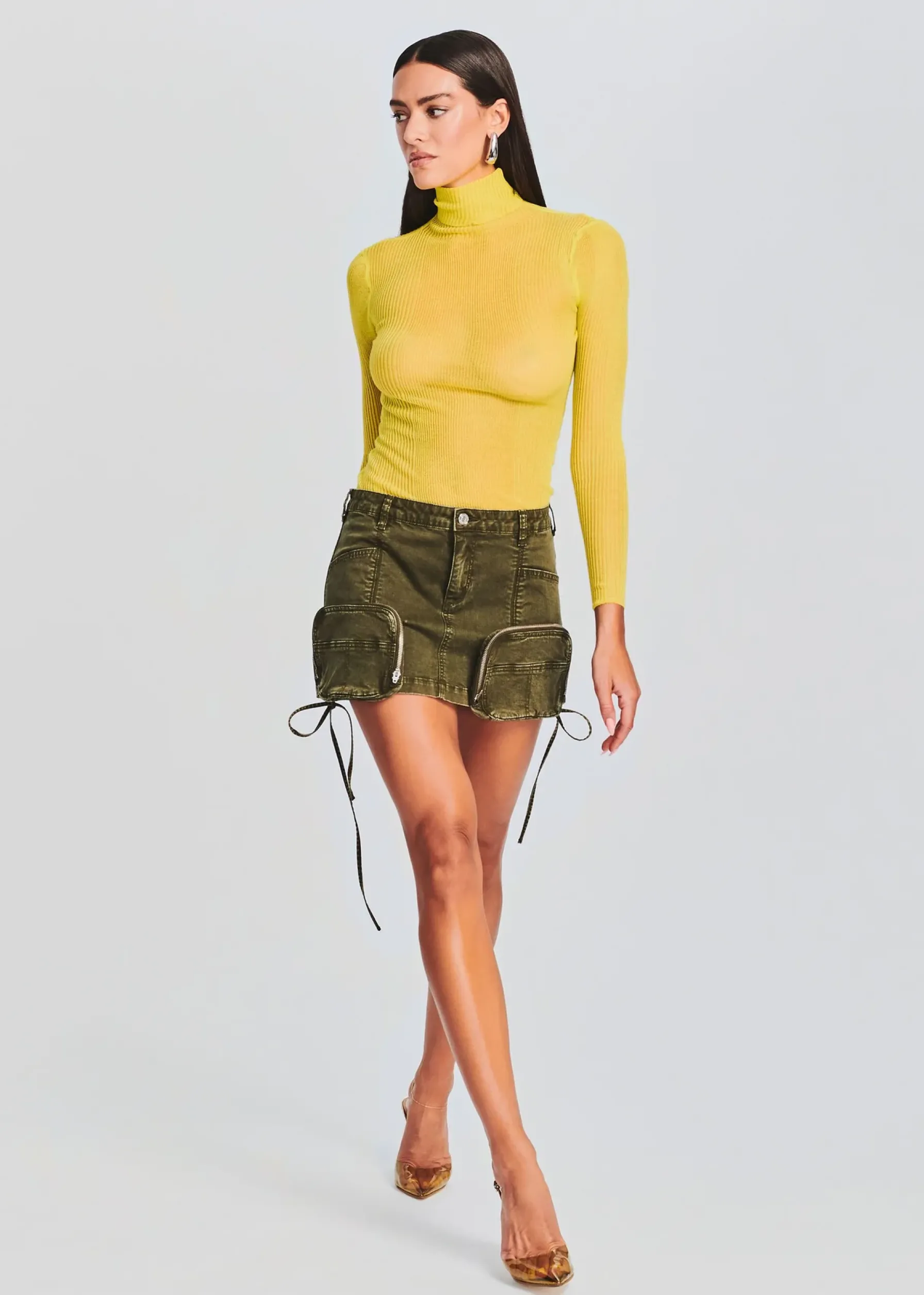 Retrofete Finn Cargo Skirt Vintage Army Green Store