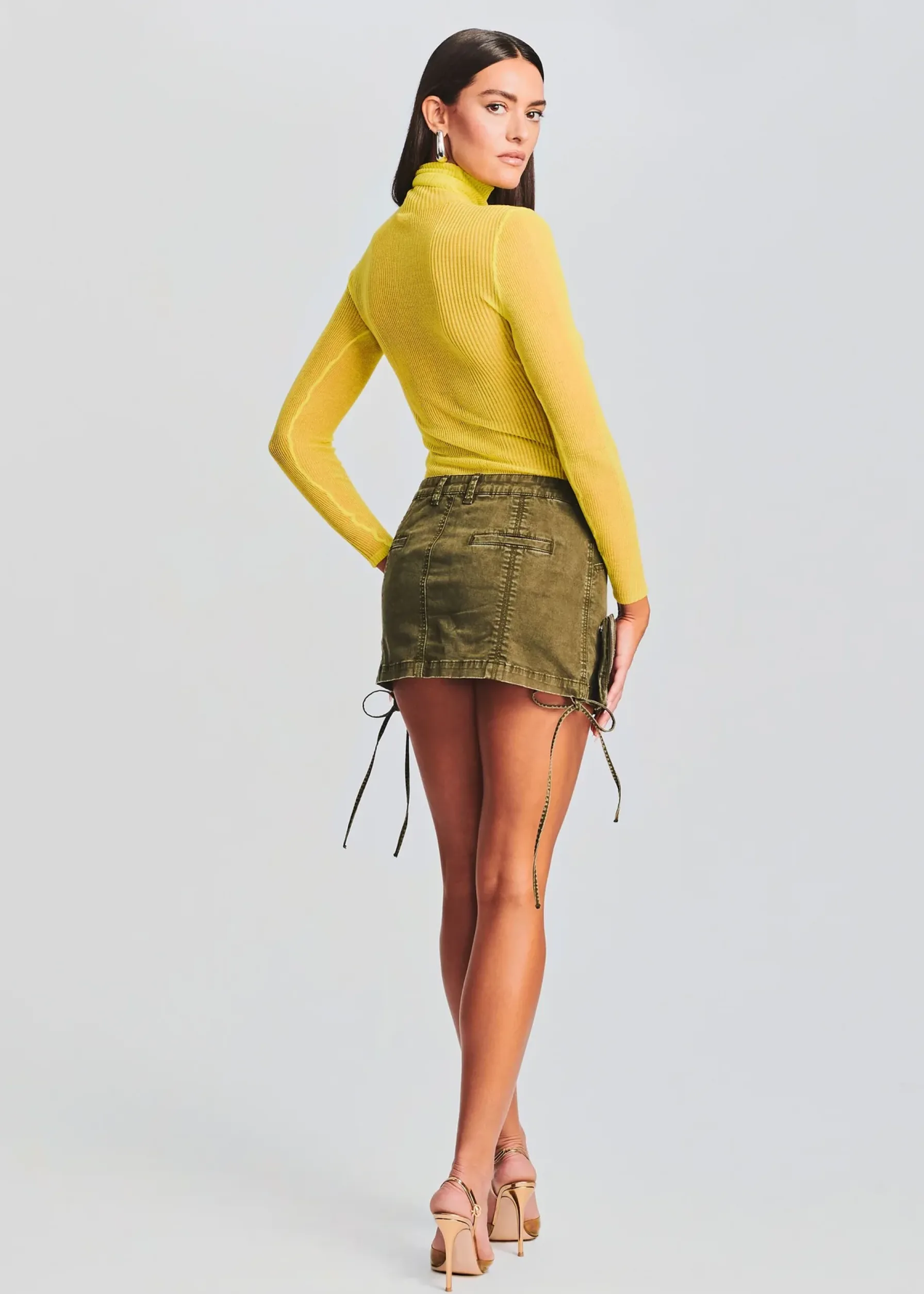 Retrofete Finn Cargo Skirt Vintage Army Green Store