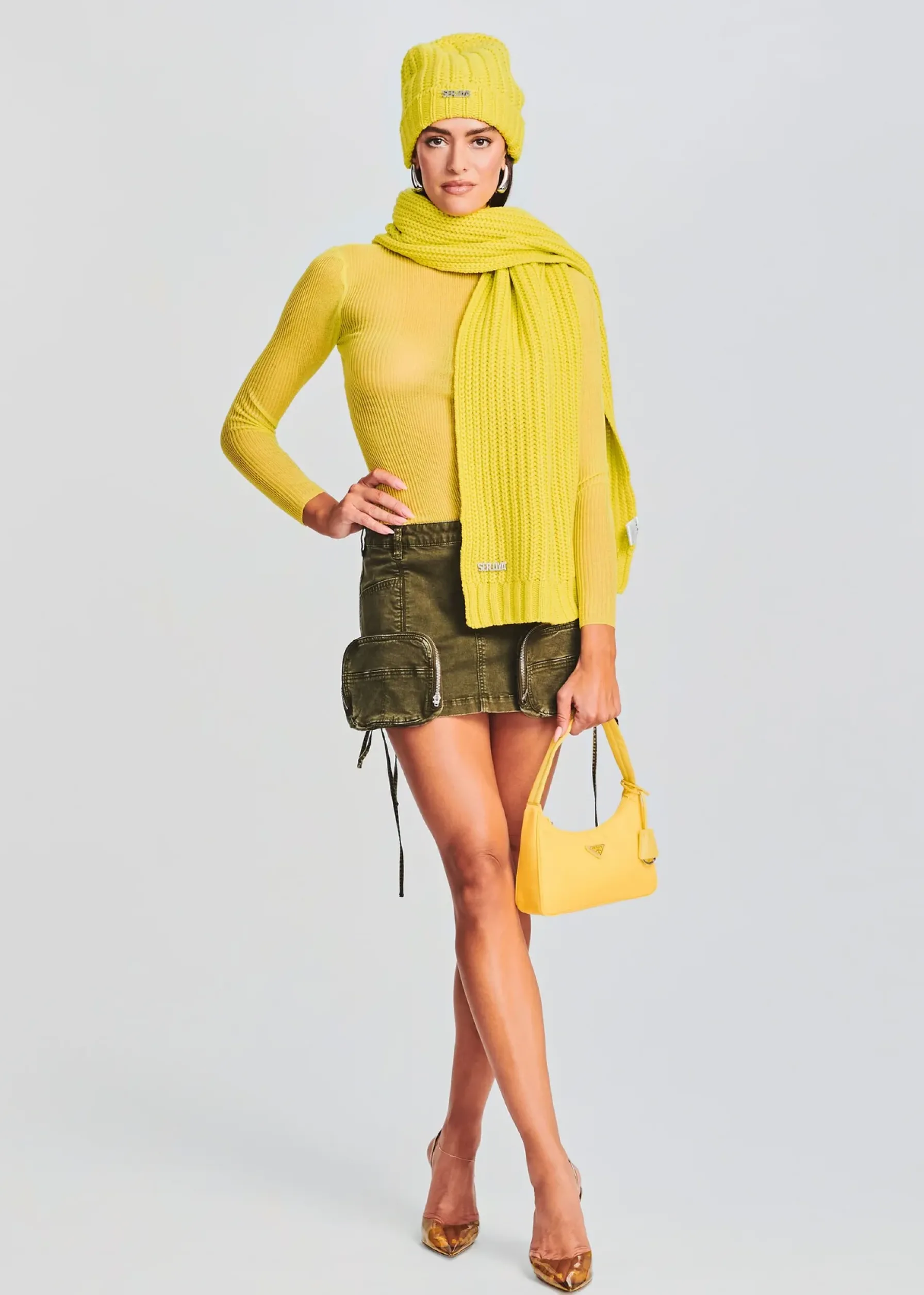 Retrofete Finn Cargo Skirt Vintage Army Green Store