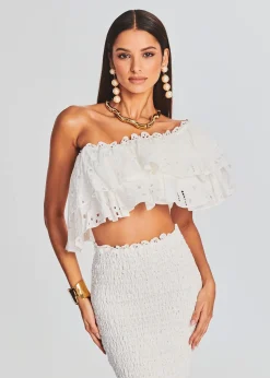 Retrofete Flamingo Top White Fruition Flash Sale