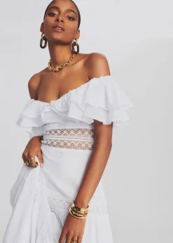 Retrofete Florence Long Dress White Best Sale