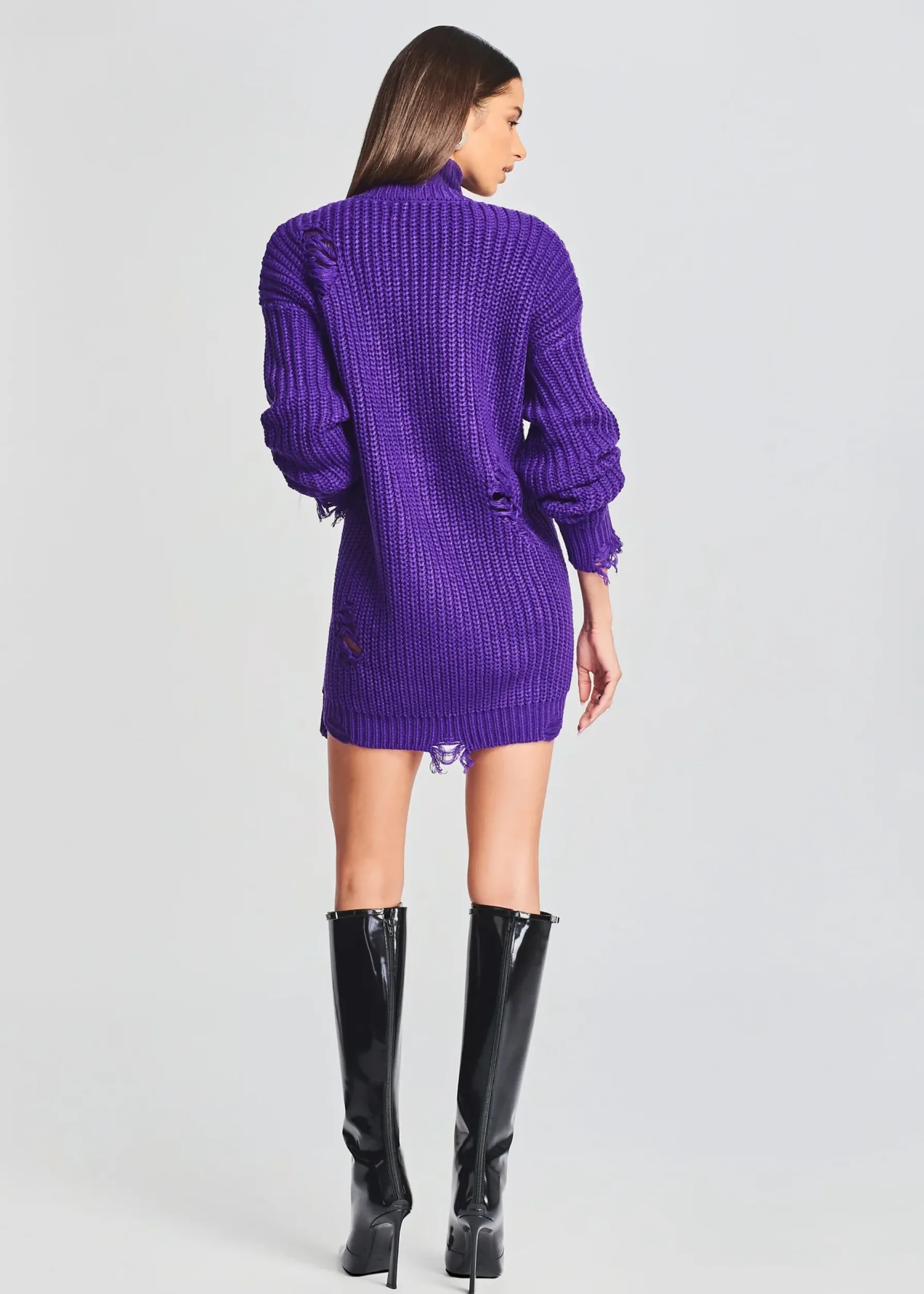 Retrofete Florence Sweater Dress Violet Flash Sale