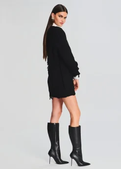 Retrofete Florence Sweater Dress Black Cheap