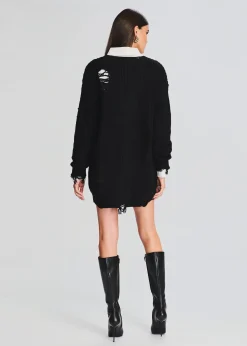 Retrofete Florence Sweater Dress Black Cheap