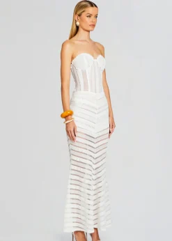 Retrofete Florey Long Dress Natural White Best