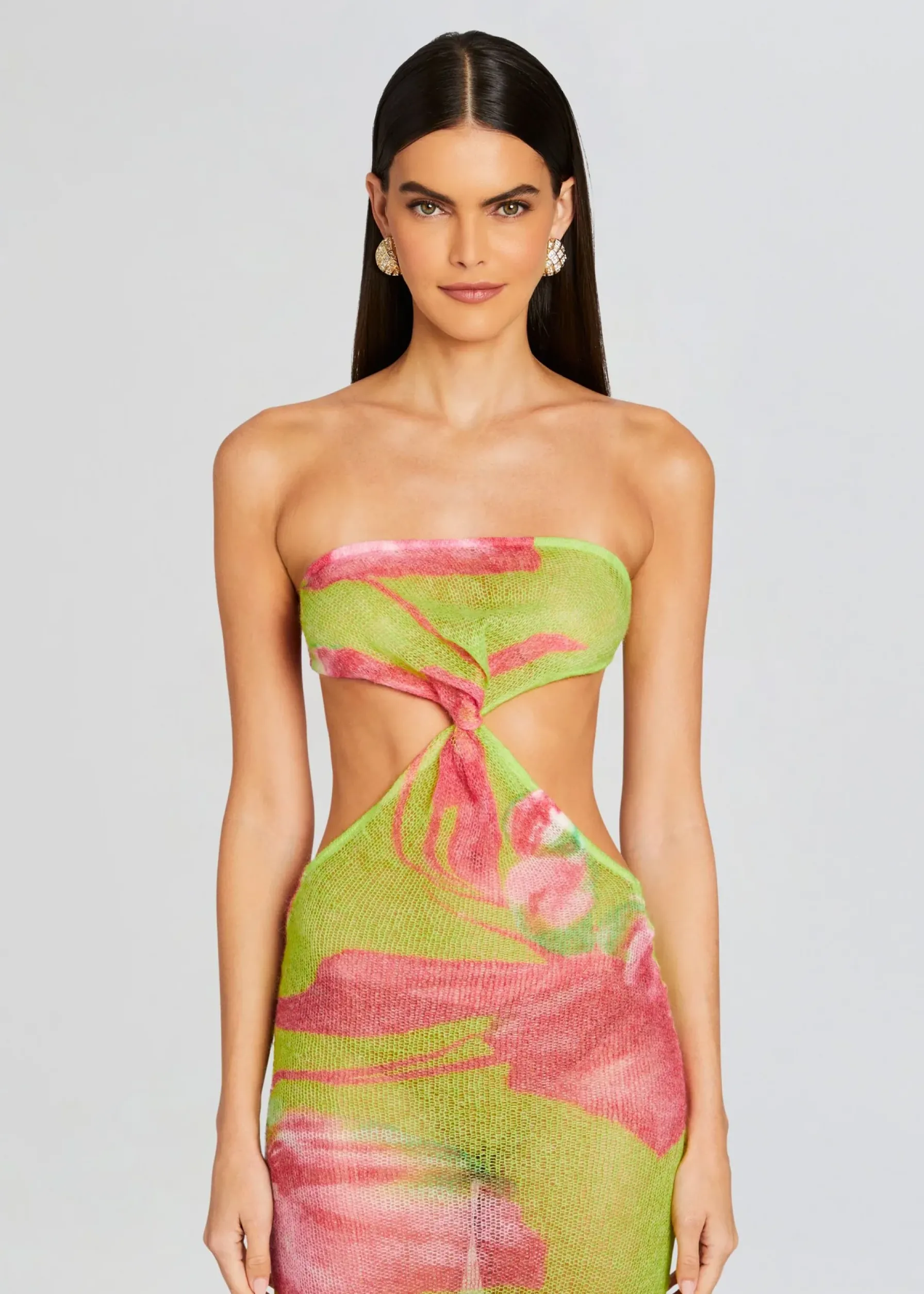 Retrofete Fontelina Knit Dress Lime Anthurium Sale