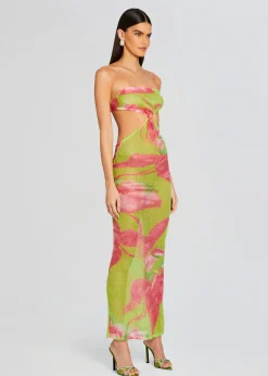 Retrofete Fontelina Knit Dress Lime Anthurium Store