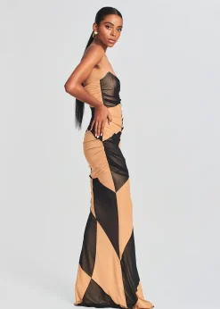 Retrofete Ford Dress Black/Nude Cheap