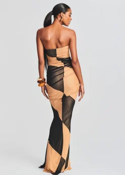 Retrofete Ford Dress Black/Nude Cheap