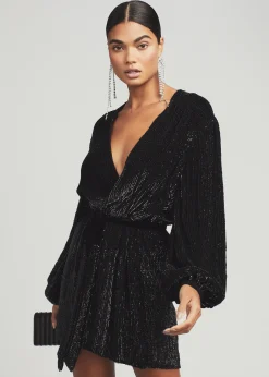 Retrofete Gabrielle Sequin Robe Black Shop