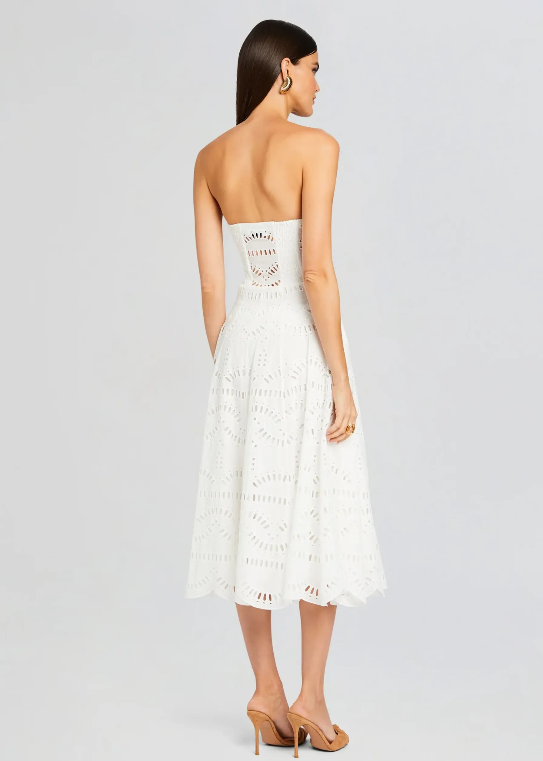 Retrofete Galik Midi Dress White Samoa Cheap