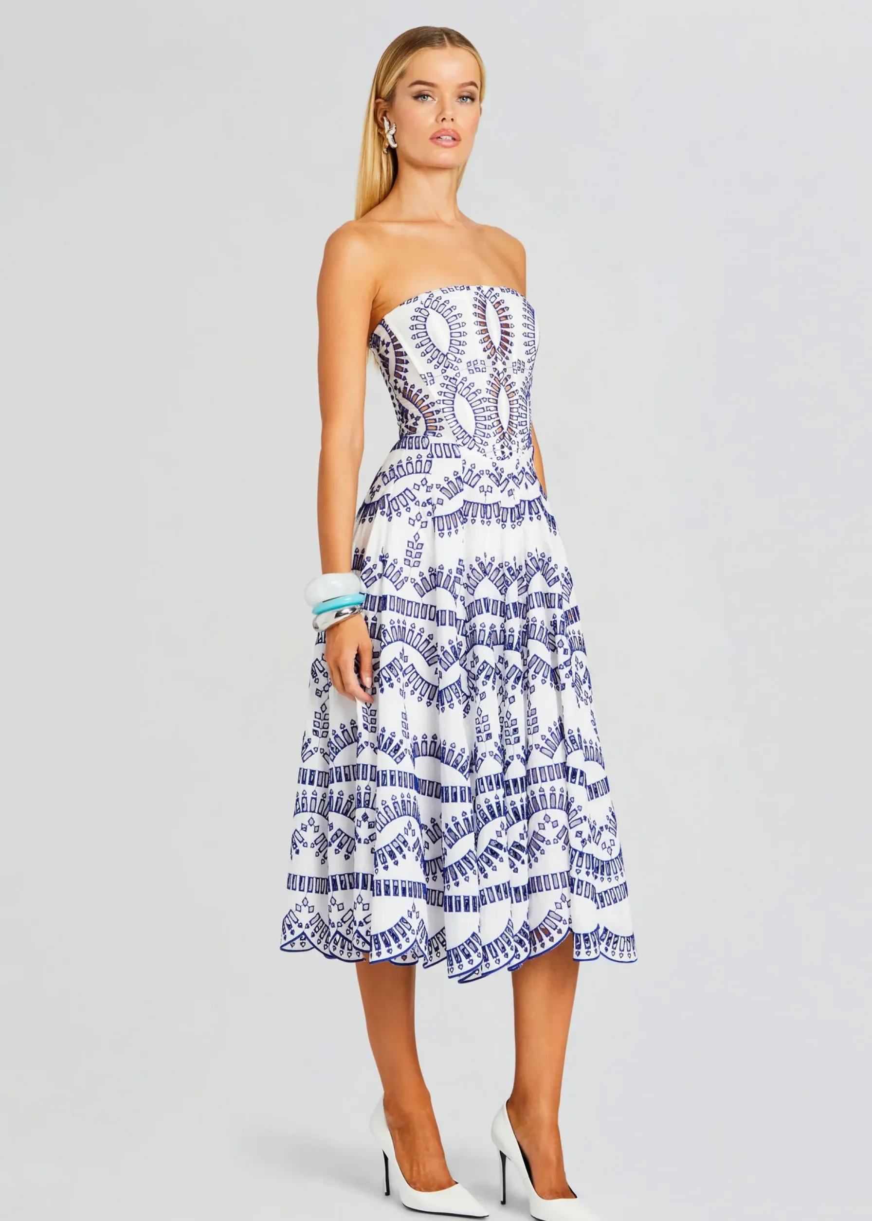 Retrofete Galik Midi Dress Klein Blue Best Sale