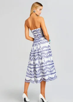 Retrofete Galik Midi Dress Klein Blue Outlet