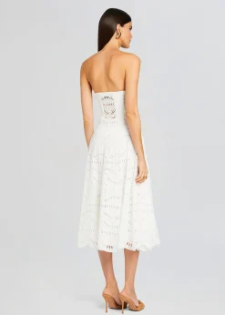 Retrofete Galik Midi Dress White Samoa New