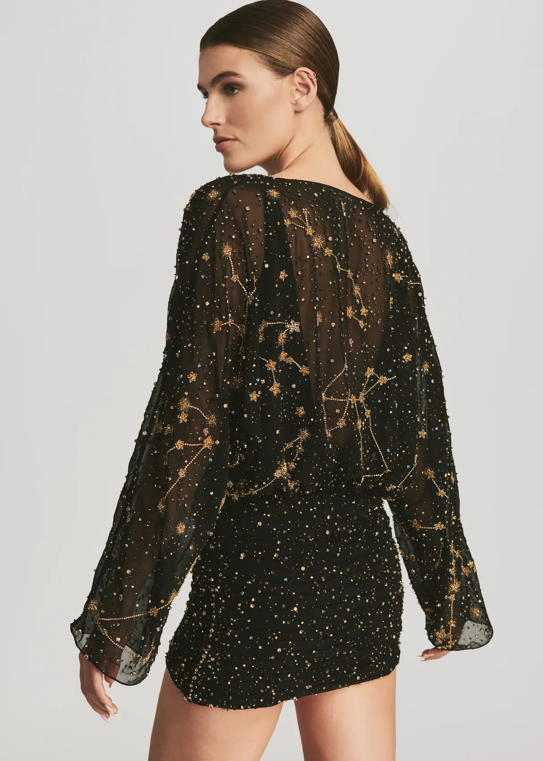 Retrofete Gemini Dress Black/Gold Flash Sale