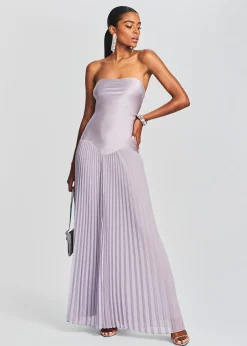 Retrofete Genevieve Silk Dress Mink Grey Outlet