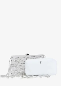 Retrofete Georgina Crystal Bag Clear/Silver Best Sale