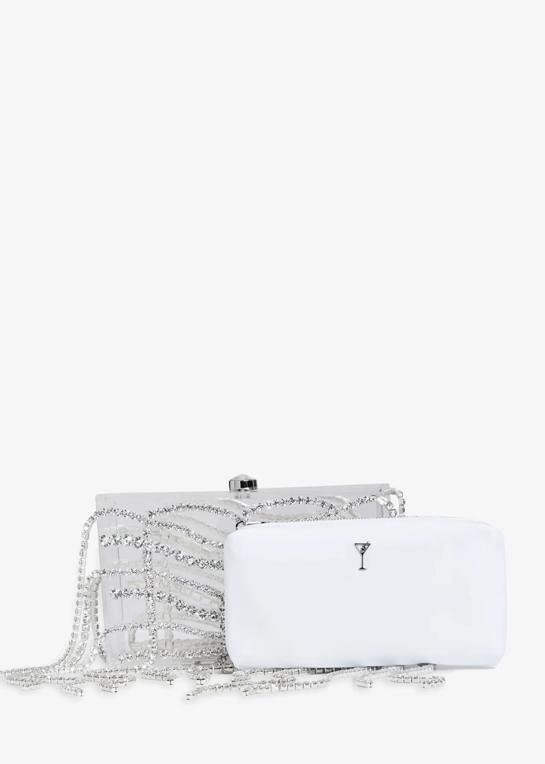 Retrofete Georgina Crystal Bag Clear/Silver Best Sale