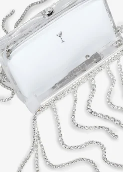 Retrofete Georgina Crystal Bag Clear/Silver Clearance