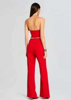 Retrofete Glenda Jumpsuit Fiery Red/Silver Discount