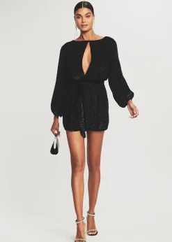 Retrofete Grace Sequin Dress Black Cheap