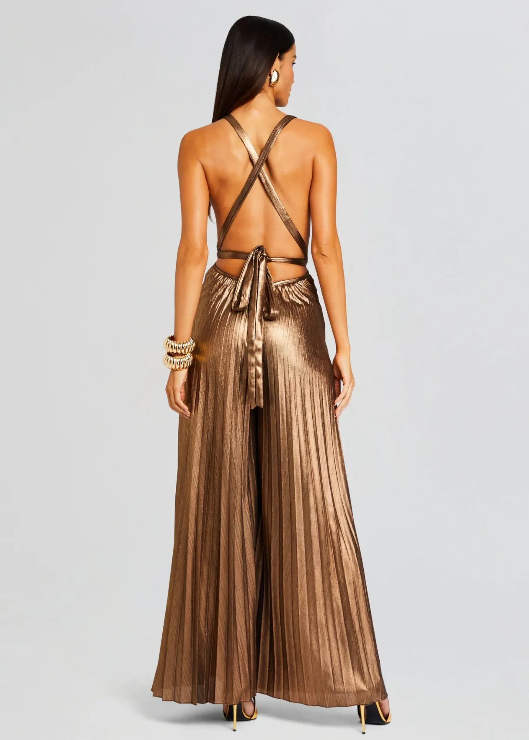 Retrofete Graciane Jumpsuit Metallic Bronze Shop