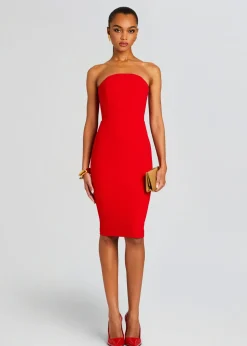 Retrofete Half Moon Midi Dress Red Store