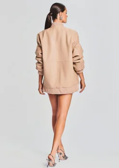 Retrofete Halle Leather Jacket Tannin Cheap
