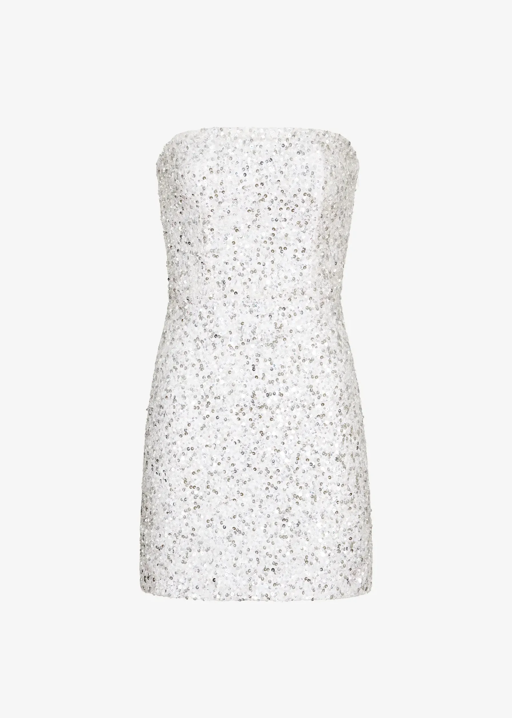 Retrofete Heather Sequin Dress Silver/White Outlet