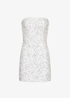 Retrofete Heather Sequin Dress Silver/White Online