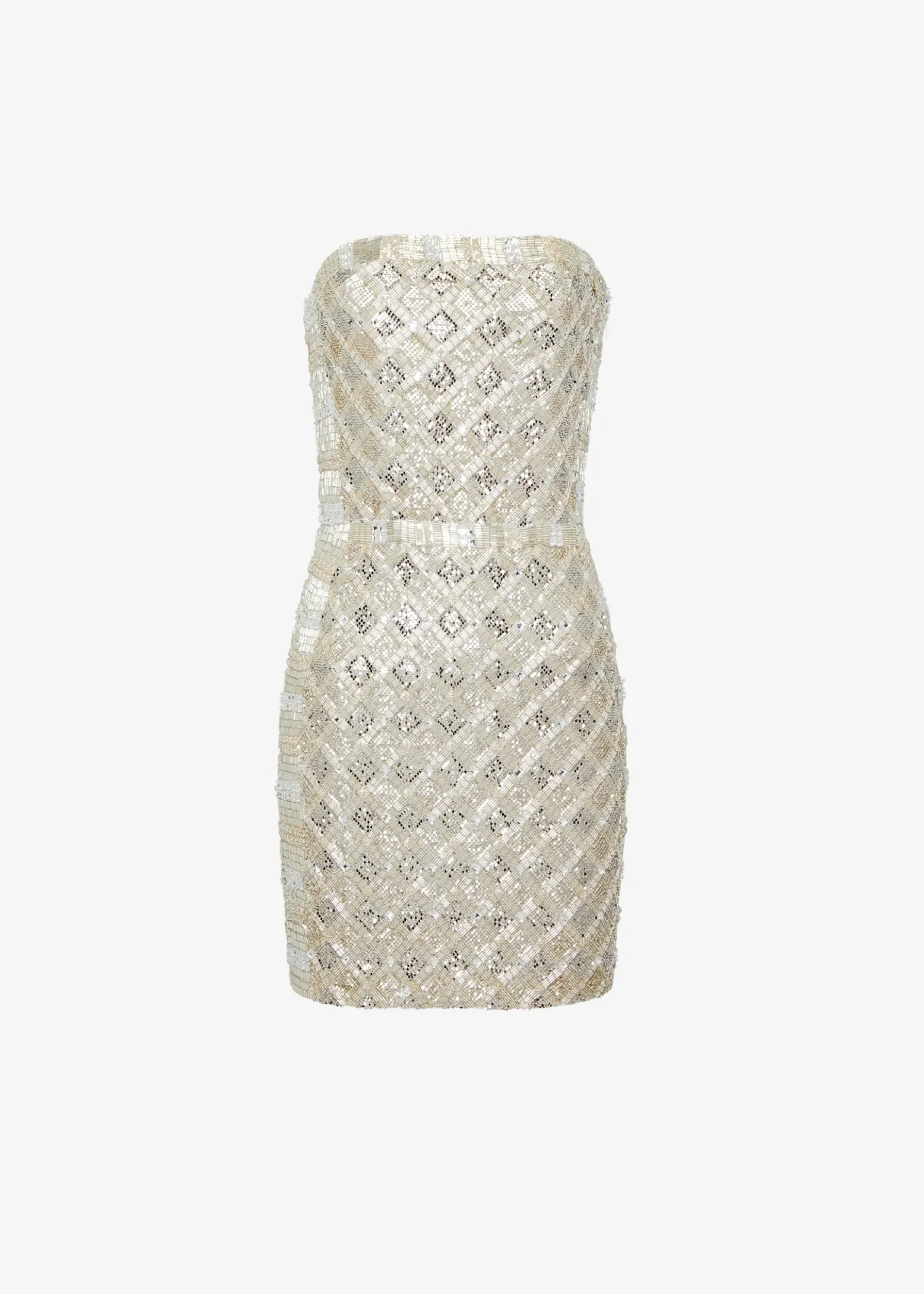 Retrofete Heather Sequin Dress Silver/Gold Outlet