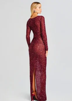 Retrofete Heidi Sequin Dress Merlot Cheap
