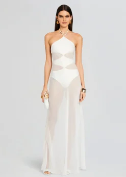 Retrofete Heleny Maxi Dress Cream New