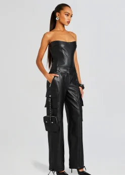 Retrofete Honey Leather Pant Black Fashion
