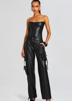 Retrofete Honey Leather Pant Black Fashion
