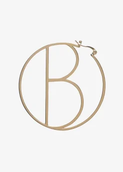 Retrofete Hoop Letter Earring Gold Online