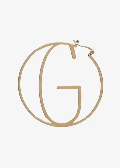 Retrofete Hoop Letter Earring Gold Online