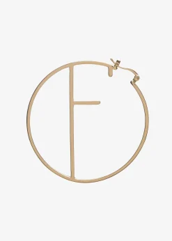 Retrofete Hoop Letter Earring Gold Sale