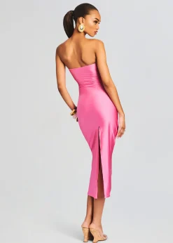 Retrofete Ida Lycra Midi Dress Rose Blossom Sale
