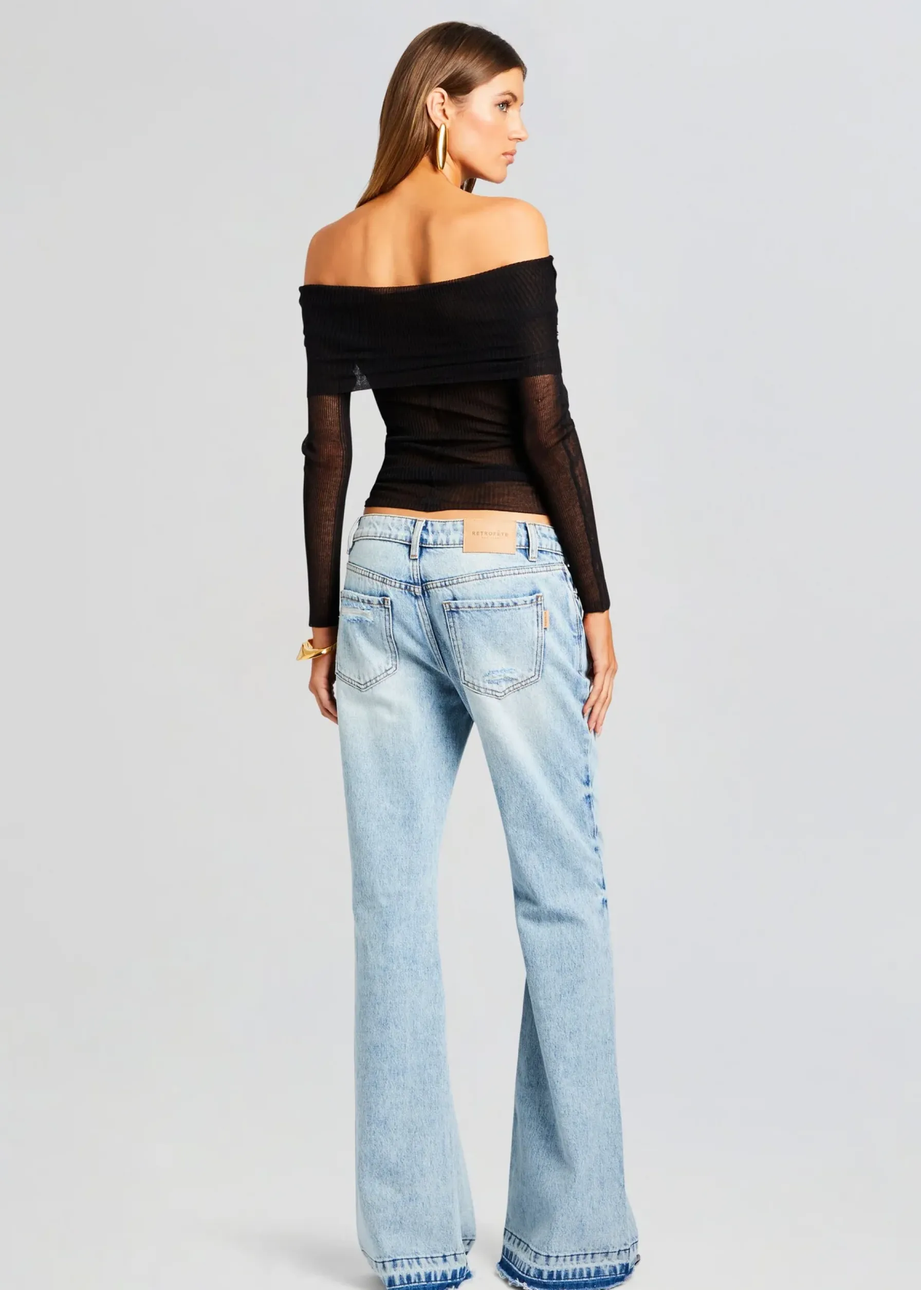 Retrofete Idalia Top Black Discount