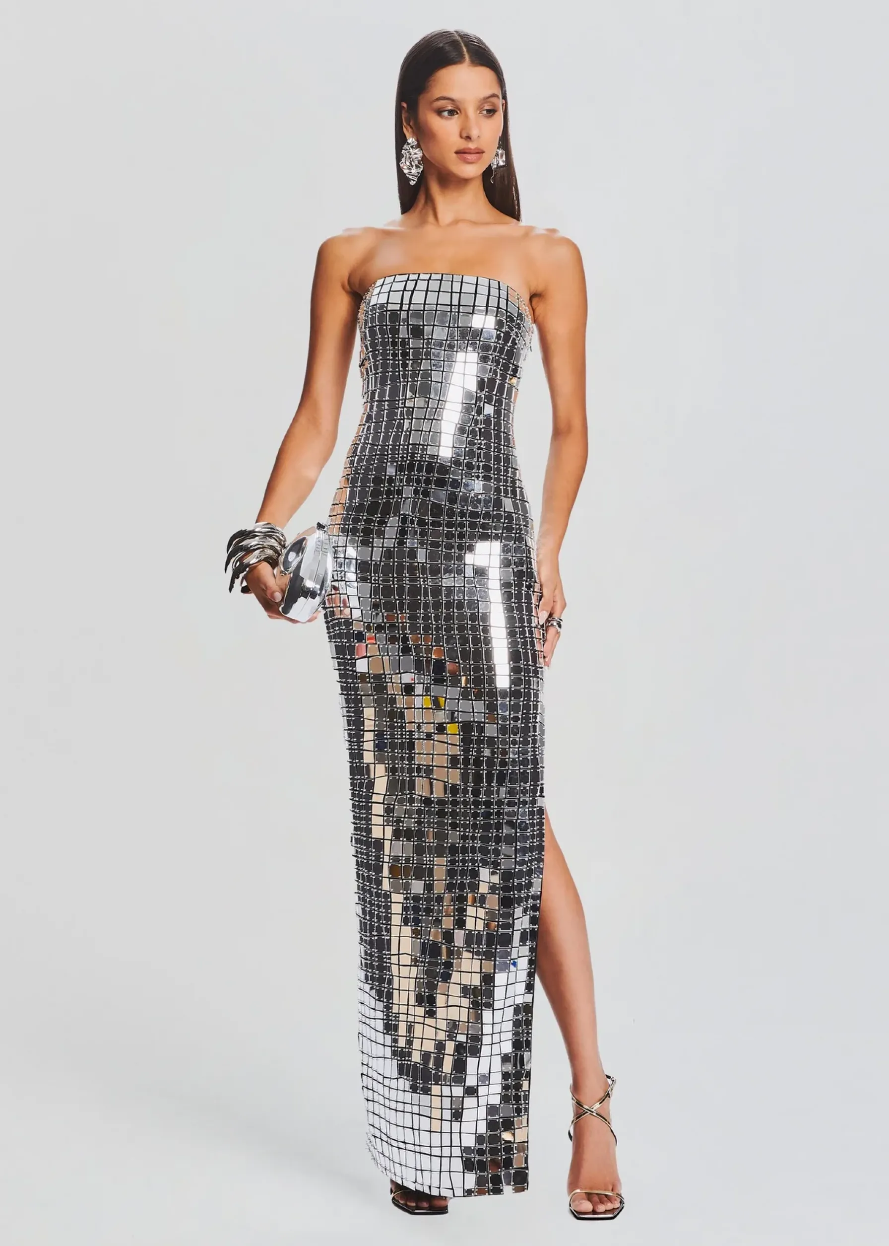 Retrofete Imani Dress Black/Silver Outlet